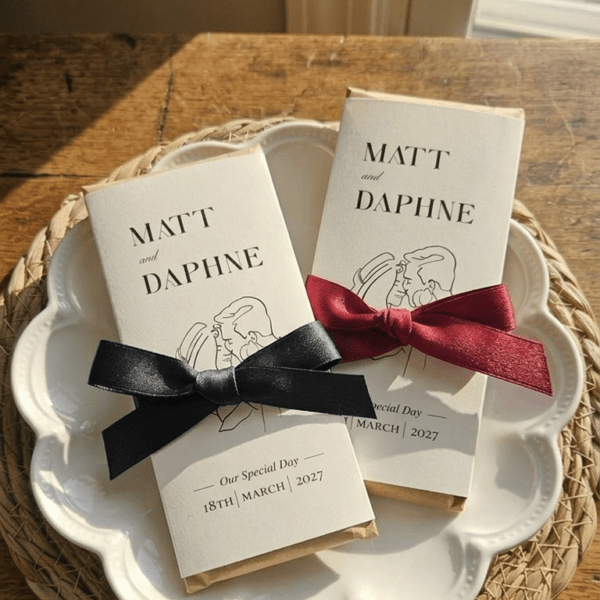 Alternative view of Custom Portrait Wedding Favors, Personalized Wedding Favors, Custom Wedding Favors, Unique Wedding Favor | Hershey Chocolate Bar PO-1