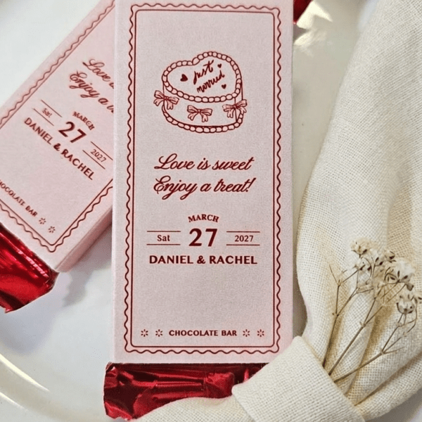 Alternative view of Love is Sweet Wedding Favors, Whimsical Wedding Favors, Personalized Wedding Favor, Chocolate Wedding Favor | Kitkat