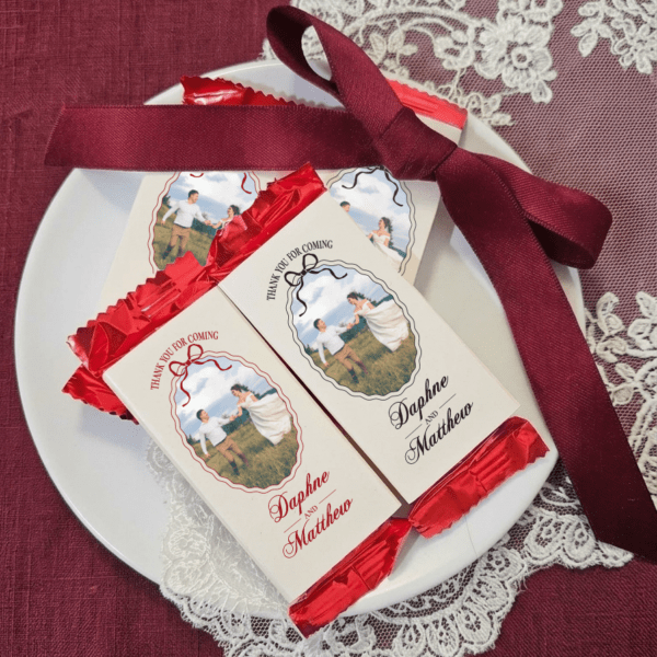 Alternative view of Custom Photo Wedding Favor, Personalized Wedding Favor, Edible Wedding Favors | Kitkat