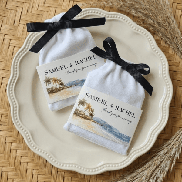 Heart-shaped Wedding Favor, Personalized Wedding Favors, Beach Wedding Favors Coastal | Buttery Palmiers