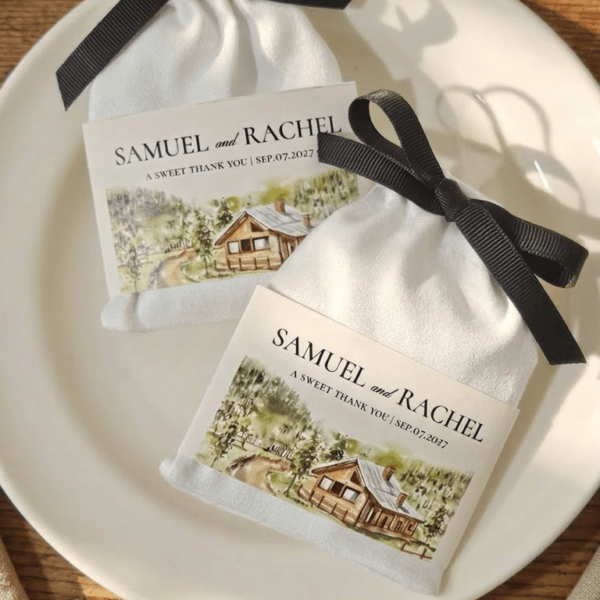 Rustic Wedding Favor, Personalized Wedding Favors, Barn Wedding Favors, Whimsical | Buttery Palmiers- RU1