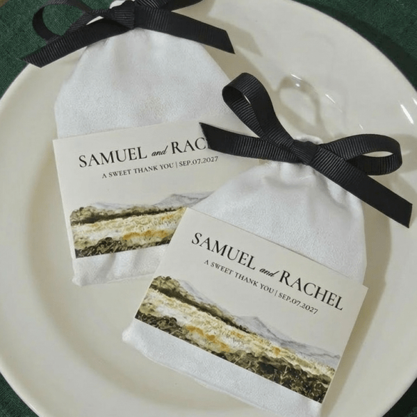 Rustic Wedding Favor, Personalized Wedding Favors, Barn Wedding Favors | Buttery Palmiers- RU3